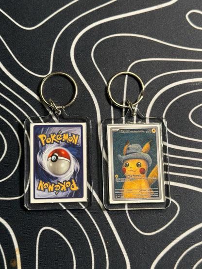 Custom Van Gogh Pikachu Keychain